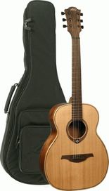 Lag Travel Guitar Red Cedar w Bag