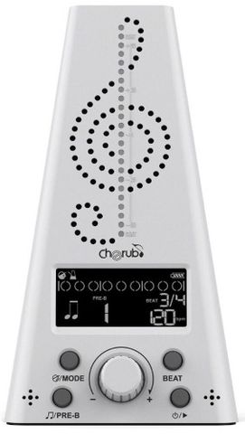 Cherub WHITE Rechargeable Metronome