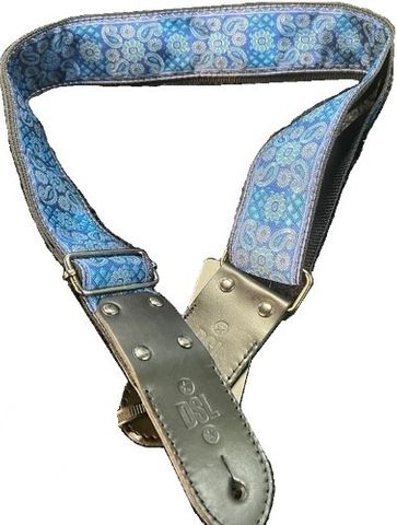 DSL 2in Paisley Blue Jacq Guitar Strap