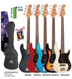 SX VEP62B Black P&J Bass