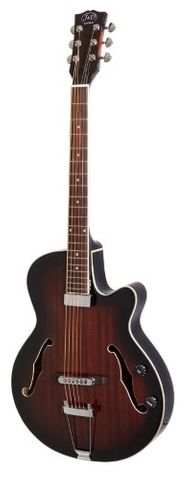 J&D AG20CEVSB Arch Top F Hole Guitar