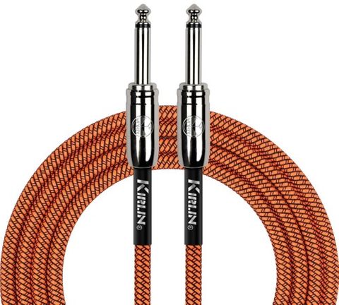 Kirlin 20ft ORANGE Guitar Cable IWCC201
