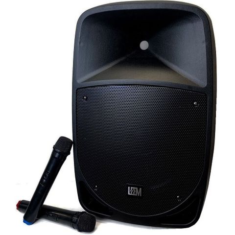 Leem 12in Portable PA w 2 Wireless Mics