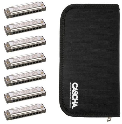 Cascha 7pce Special Blues Harmonica Pack