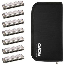 Cascha 7pce Special Blues Harmonica Pack