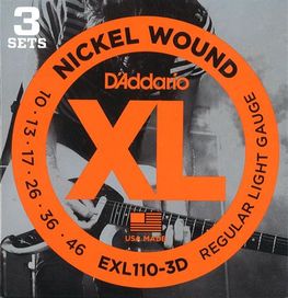 D'Addario 3D EXL110 Electric Guitar Str.