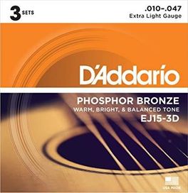 D'Addario 3D EJ15 Acoustic Guitar String