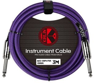 Kirlin 10ft PURPLE Woven Guitar Cable