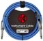 Kirlin 10ft BLUE Woven Guitar Cable