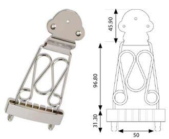 EAGLE Semi Acoustic Archtop Tailpiece