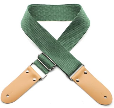 DSL GREEN 50COTTON Guitar Strap