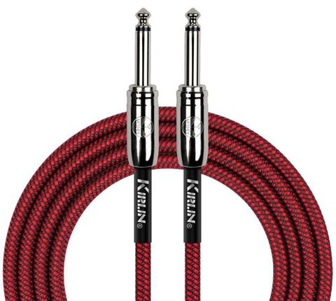 Kirlin 20ft RED Woven Guitar Cable