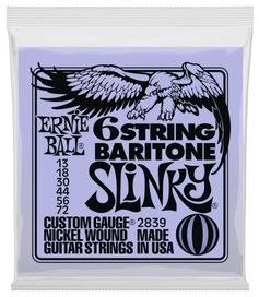 Ernie Ball 6 String Baritone 72-13P