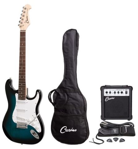 Casino CST22 BLS Guitar C10GBLK Gtr Pack