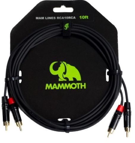 Mammoth Mam RCA10RCA 10ft Dual Cable