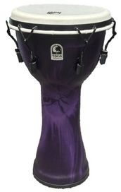 Toca 10in Mech Tune Wstock Purple Djembe