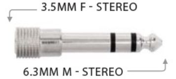 6.3 S Plug to 3.5 S Female