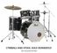 Pearl Export 725 EXX 22in Black Drum Kit