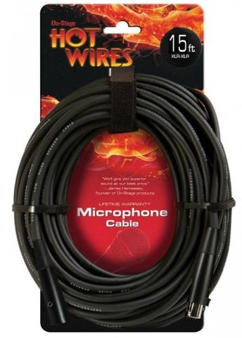 Hotwires 15ft XLR to XLR Microphone Lead