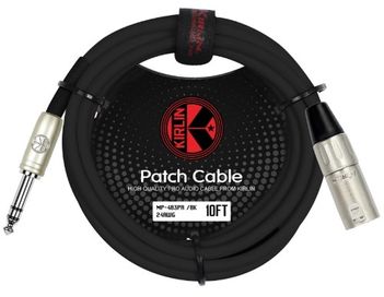 Kirlin 10ft Male XLR - 6.5TRS Jack Cable