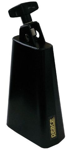 Peace 6in Black Cowbell