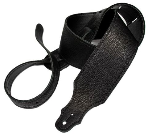 Franklin 2.5in Black Glove Leather Strap