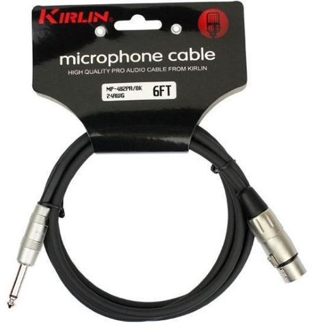 Kirlin 6ft Fem XLR-1/4in Jack Patch Cab