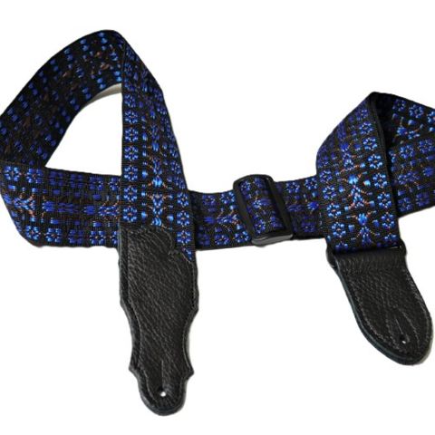 Franklin 2in Blue Woven Folk Nylon Strap