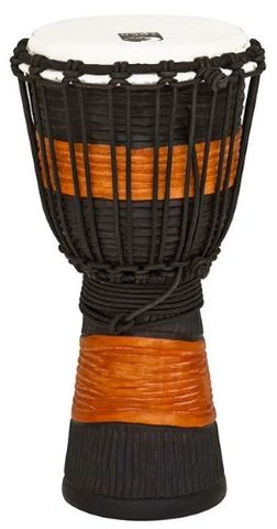 Toca 8in Synth Head Blk/Brown Djembe