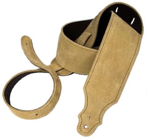 Franklin 2.5in Honey Suede Guitar Strap