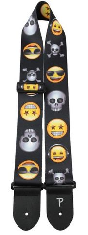 Perris Emoji Skull Friends Guitar Strap