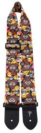 Perris Poo On Emoji Collage Guitar Strap