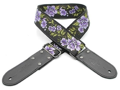 DSL Purple Vintage Pattern Guitar Strap