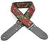 DSL Red Vintage Pattern Guitar Strap