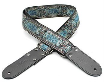 DSL Shiraz Blue Pattern Guitar Strap