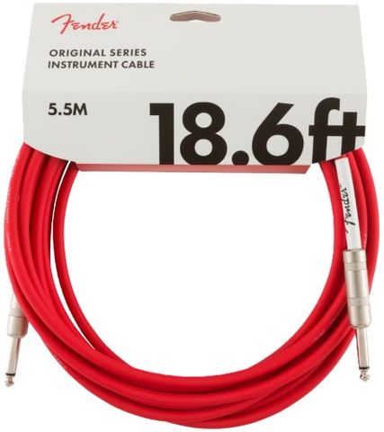 Fender 18.6' Fiesta Red Instrument Cable