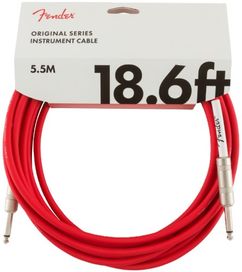 Fender 18.6' Fiesta Red Instrument Cable