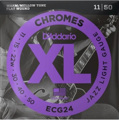 D'addario ECG24 Chromes Jazz Lite String