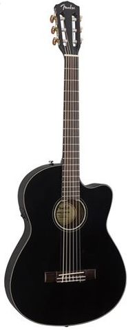 Fender CN140SCE Ac/El Blk Classic Guitar