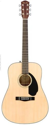 Fender CD60S NAT WN Dreadnought Guitar
