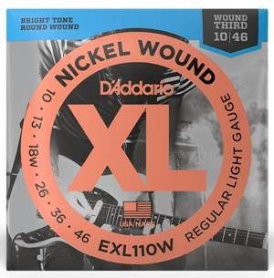 D'addario XLL110W EL Wound 3rd Elect Str