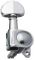 3+3 Wilkinson CHROME Large Button M/Head
