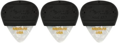 Fender 3 Pk Mojo Grip White MED Picks