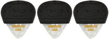 Fender 3 Pk Mojo Grip White MED Picks