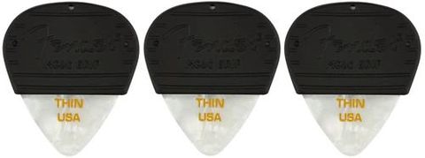 Fender 3 Pk Thin Mojo Grip White Moto
