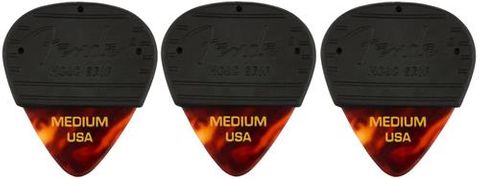 Fender 3 Pk Medium Mojo Grip White Tort