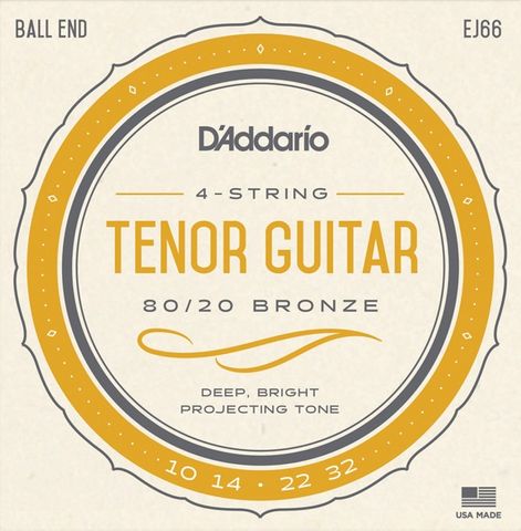 D'Addario EJ66 Tenor Guitar 80/20 Bronze