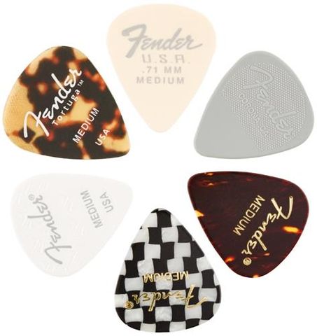 Fender 6pk Medley Medium Guitar Picks