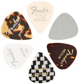 Fender 6pk Medley Medium Guitar Picks