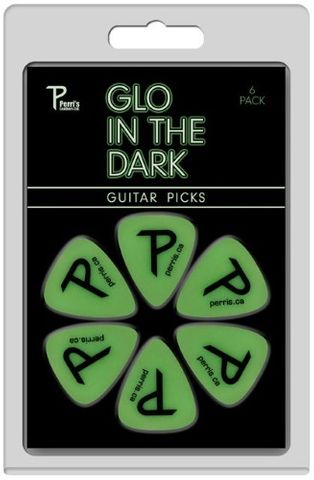 Pkt 6 Glow in the Dark Picks